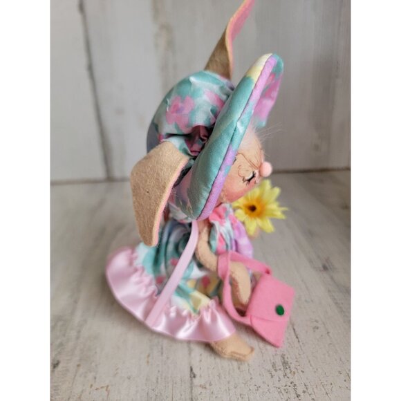 Annalee flower bunny floral vintage plush home decor xmas - Picture 2 of 7